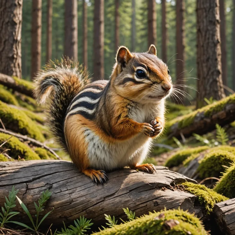 Самые большие домашние бурундуки России: Сибирский бурундук