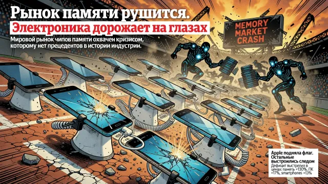 Рынок памяти рушится. Электроника дорожает на глазах